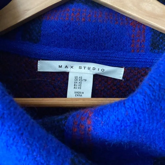 Max Studio Cropped Sweater Coat - Picture 3 of 4